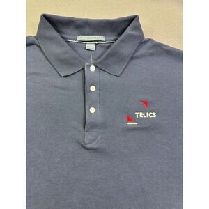 Chestnut Hill Performance Men's size 3XL Black Cotton Polo Shirt Telics Logo NWT
